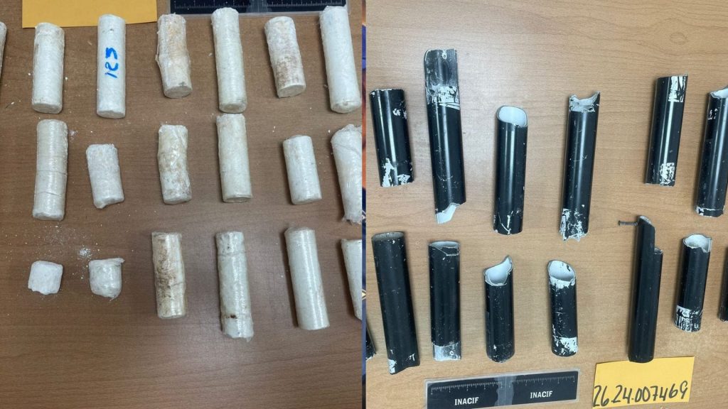 Detienen a ciudadana española con cocaína oculta en tubos de maletas en aeropuerto del Cibao