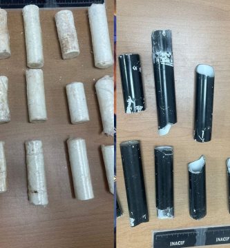 Detienen a ciudadana española con cocaína oculta en tubos de maletas en aeropuerto del Cibao