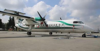 Terroristas atacan aeronave de la Policía de Colombia y dejan tres heridos