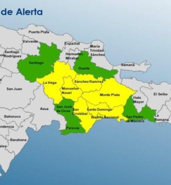 COE aumenta provincias en alerta amarilla por fuertes lluvias