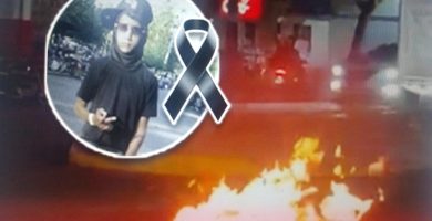 VIDEO: Continúan protestas en SFM por joven que murió tras ser tumbado de su motor por patrulla mixta