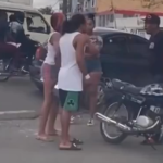 Altercado entre dos hombres paraliza el tránsito en zona urbana