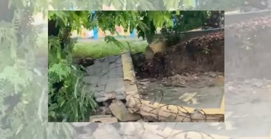 Lluvias provocan colapso de pared en escuela de SDN
