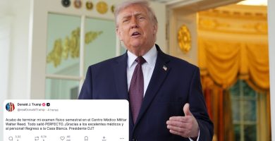 Donald Trump asegura que su examen médico semestral salió “perfecto”