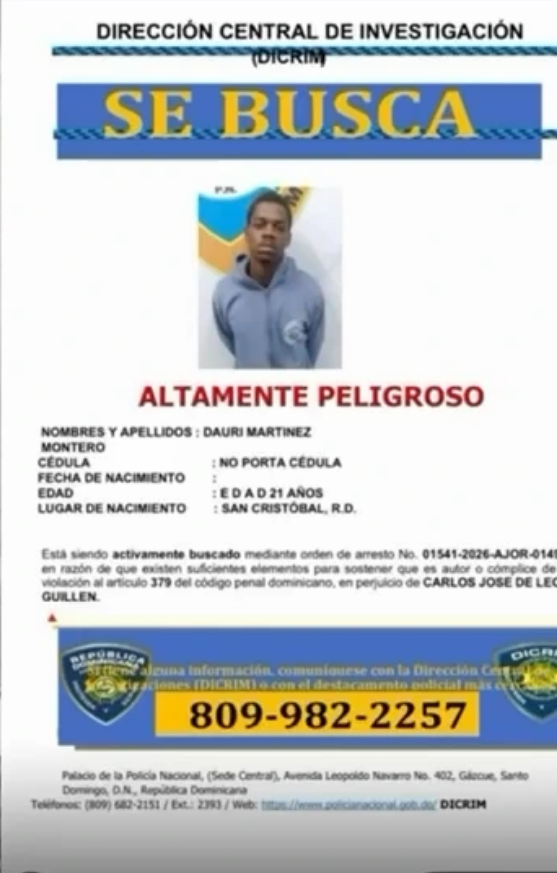 Cae abatido sospechoso con órdenes de arresto en San Cristóbal