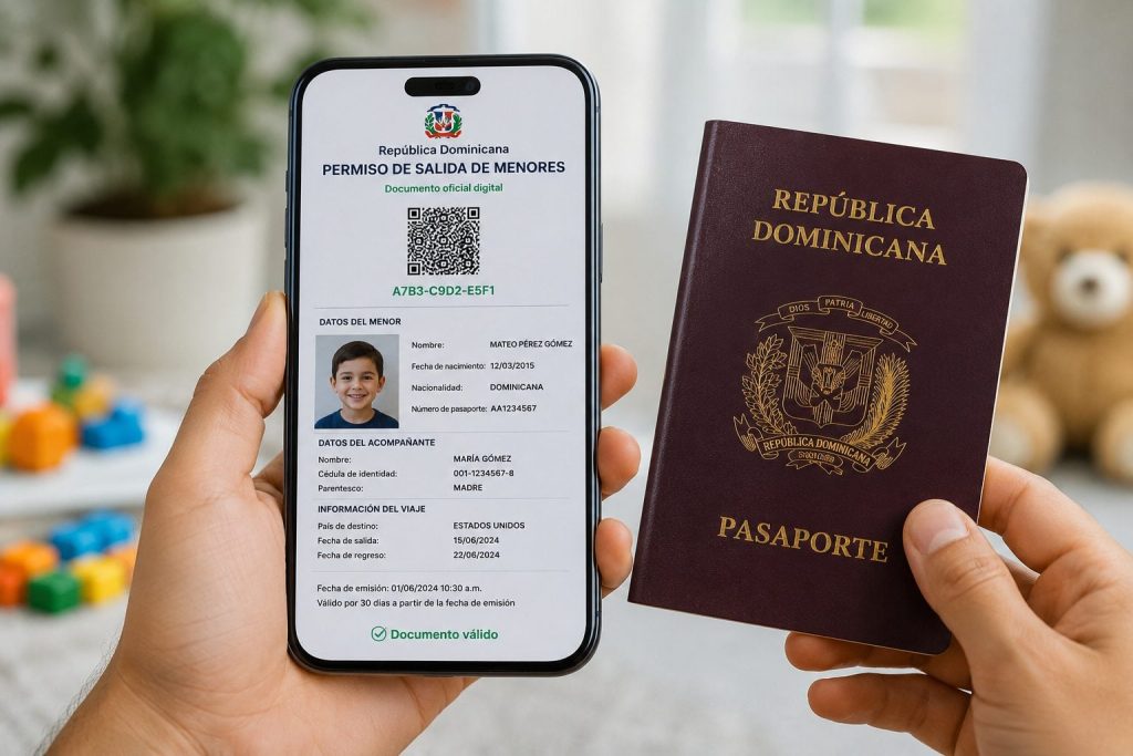 Permiso de salida de menores país se volverá digital y será gratis durante 30 días