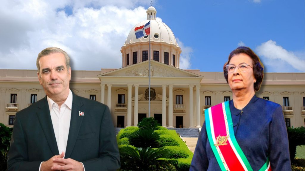 Abinader da formal bienvenida en el Palacio Nacional a la presidenta de Surinam
