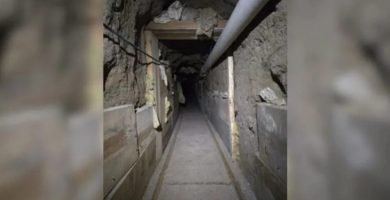 Hallan túnel de casi 600 metros usado para tráfico de cocaína entre México y EE. UU.