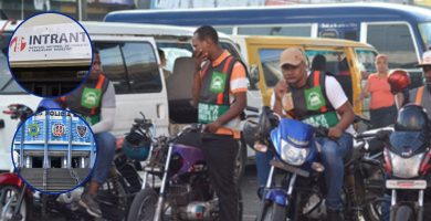 PN e INTRANT realizan operativos para identificar las paradas de motoconcho que operan ilegalmente