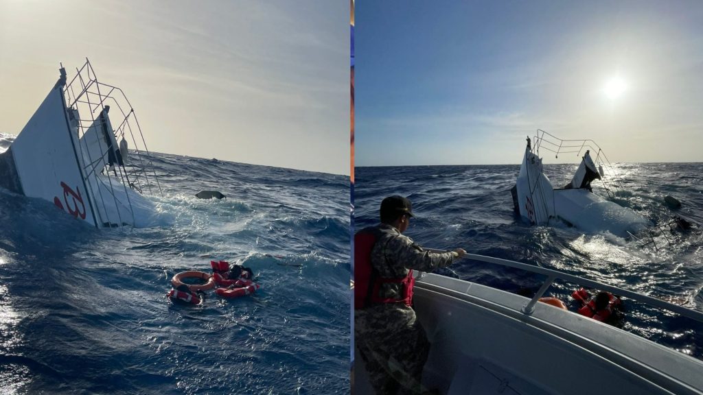 Armada Dominicana rescata a dos extranjeros tras naufragio en Puerto Plata