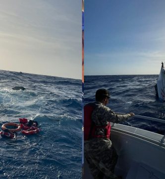 Armada Dominicana rescata a dos extranjeros tras naufragio en Puerto Plata