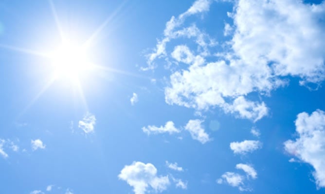 Ambiente caluroso con lluvias aisladas este viernes