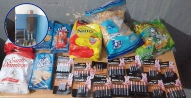 Detienen hombre tras intentar robar café, leche y otros productos de establecimiento en San Cristóbal