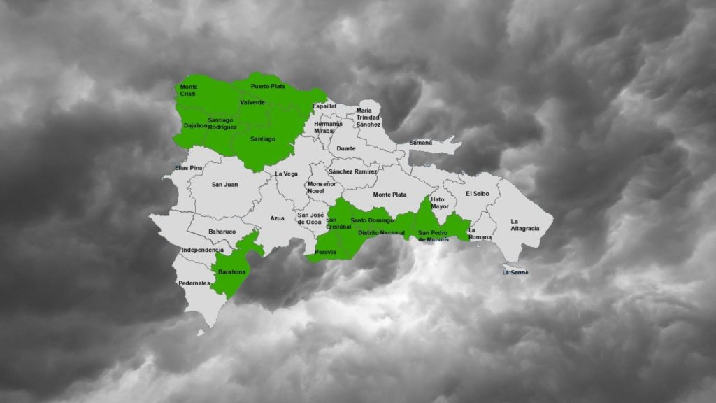 Mantienen 11 provincias en alerta verde por efectos de vaguada y onda tropical