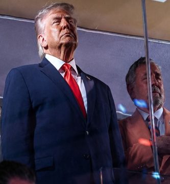 Abuchean a Trump durante el juego 3 de los Knicks de Nueva York contra los Spurs de San Antonio