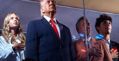 Abuchean a Trump durante el juego 3 de los Knicks de Nueva York contra los Spurs de San Antonio
