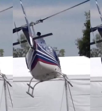 Milagro en el aire: piloto logra estabilizar helicóptero con pasajeros a bordo