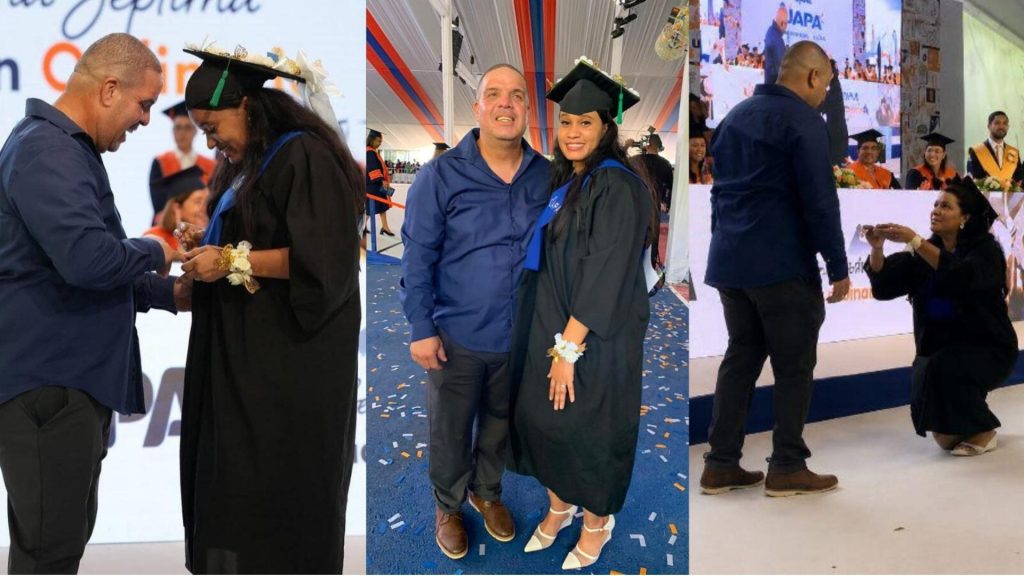 Del birrete al anillo: joven aprovecha su graduación para pedir matrimonio