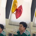 ¿Harías lo mismo? Padre celebra un gol de México sin despertar a su hijo