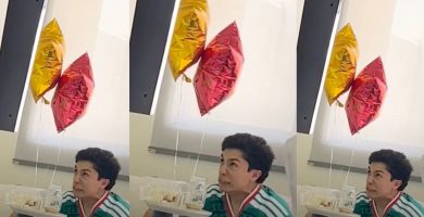 ¿Harías lo mismo? Padre celebra un gol de México sin despertar a su hijo
