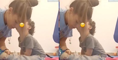 Niño con síndrome de Down conmueve en redes con gesto de cariño a su fisioterapeuta