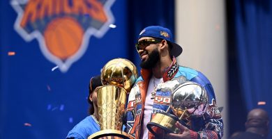 Karl-Anthony Towns lleva la bandera dominicana a la cima de la NBA en multitudinario desfile