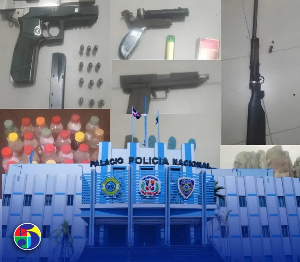 Allanamientos en Barahona y Cabral dejan armas, pertrechos militares y alcohol adulterado incautados