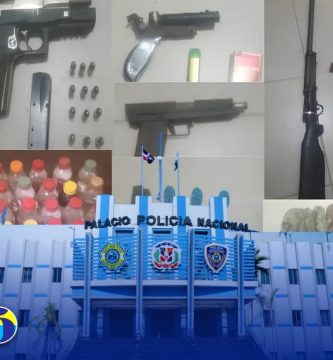 Allanamientos en Barahona y Cabral dejan armas, pertrechos militares y alcohol adulterado incautados