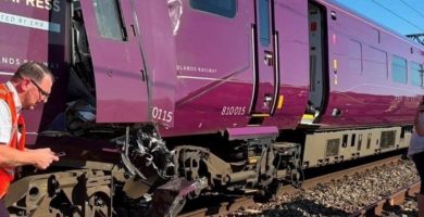 Accidente ferroviario en Inglaterra deja líneas bloqueadas hacia Londres