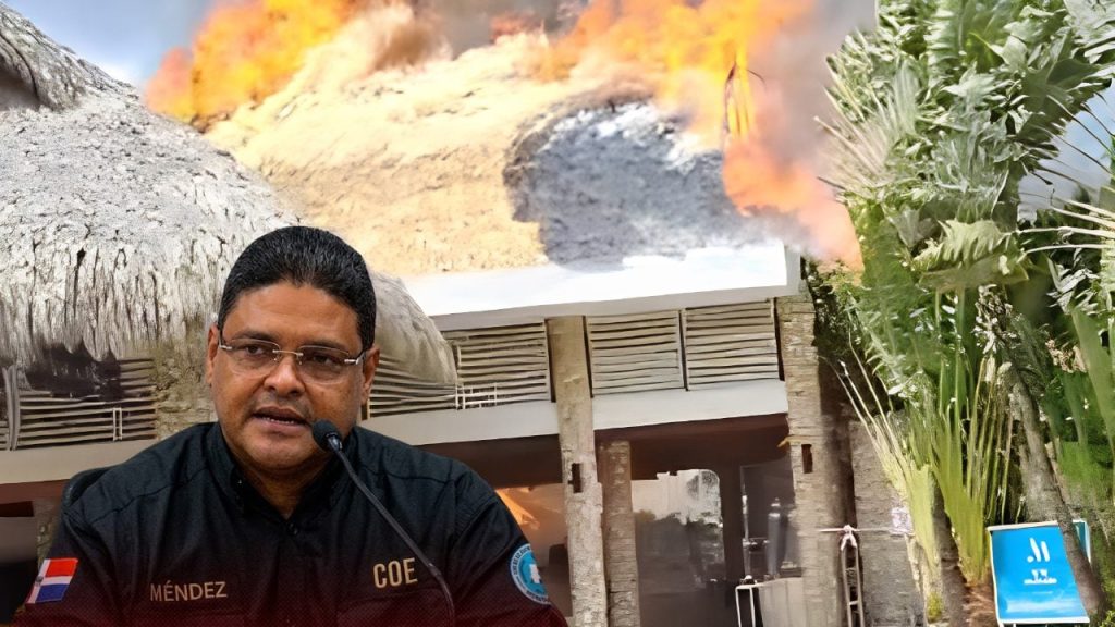 Viento y techos de cana habrían acelerado propagación de incendio en hotel de Bayahíbe