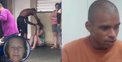 Hombre consuela a su esposa tras asesinar a su suegra en Brasil