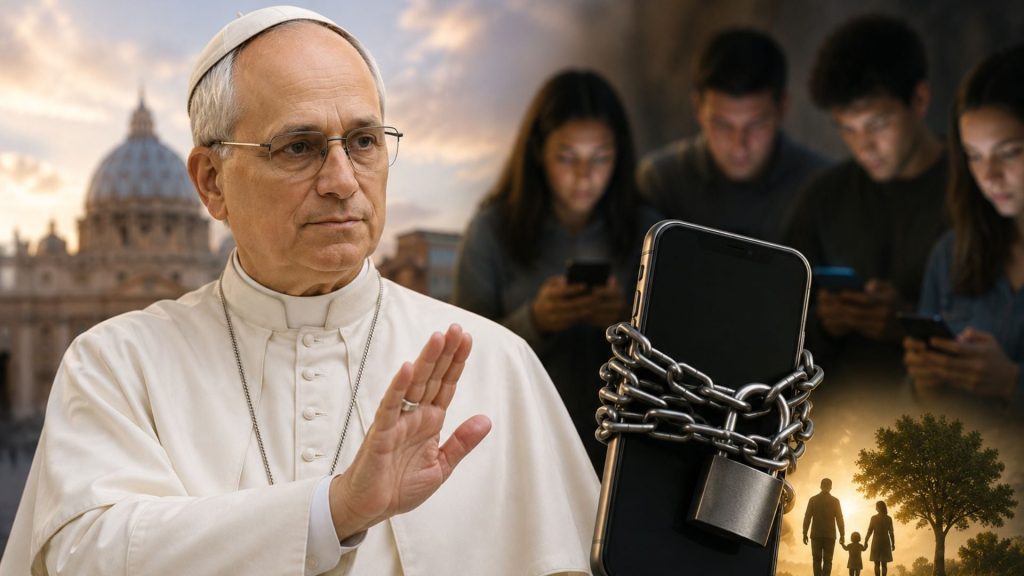 Papa León advierte sobre adicción a teléfonos y pide poner límites