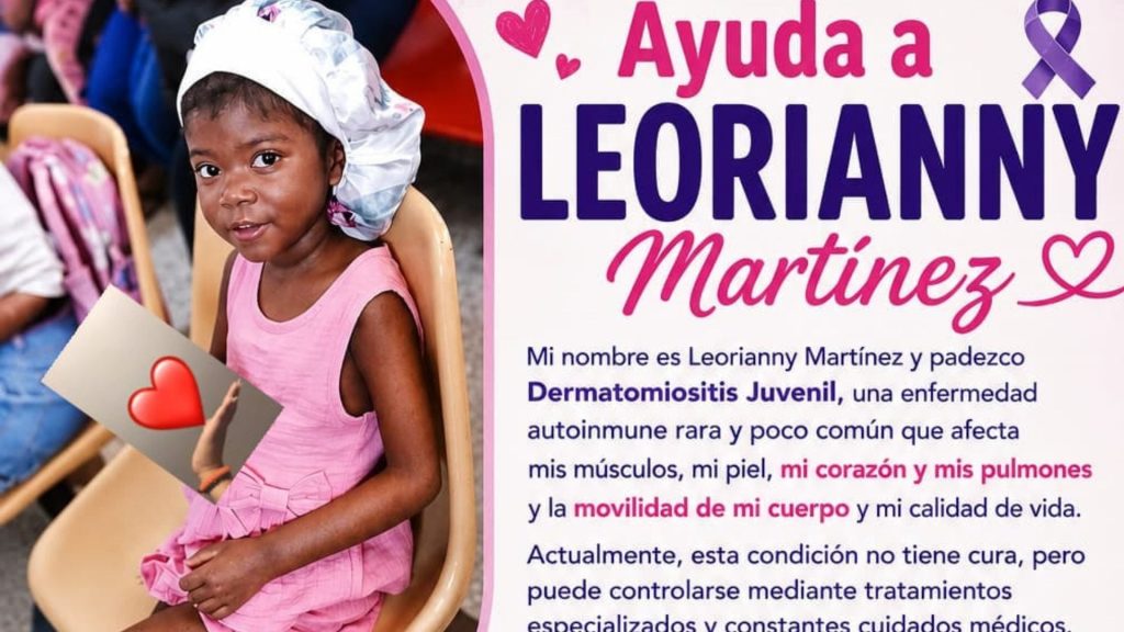 Niña de 5 años con dermatomiositis juvenil necesita ayuda urgente para su tratamiento