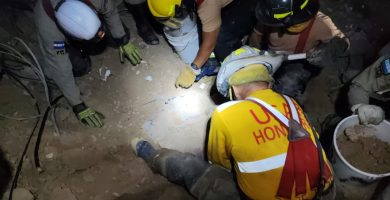 Contra reloj: continúa búsqueda de sobrevivientes tras derrumbe en Honduras