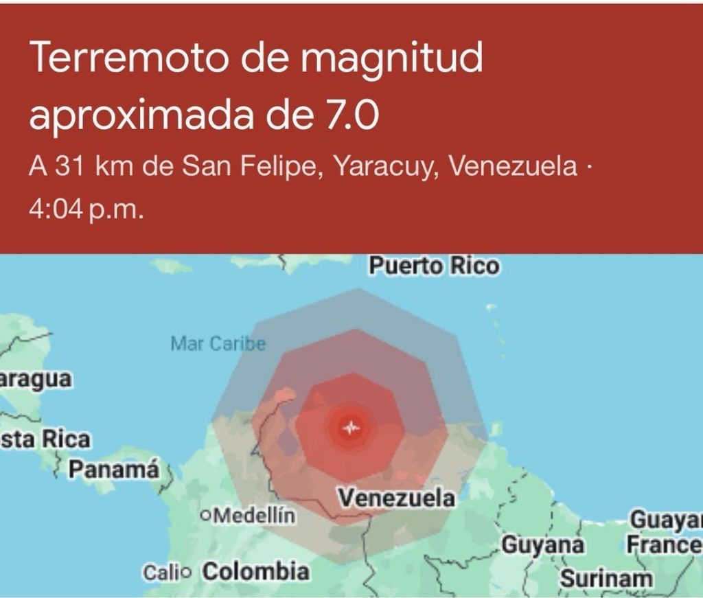 Así se vivió el temblor de 7.1 en Venezuela que se sintió en República Dominicana