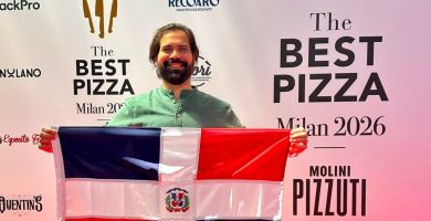 Chef dominicano Francis Peña entra al top 100 mundial de pizzaiolos en Milán