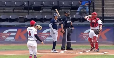 Así fue el momento en que un fuerte sismo detuvo un partido de béisbol en Venezuela