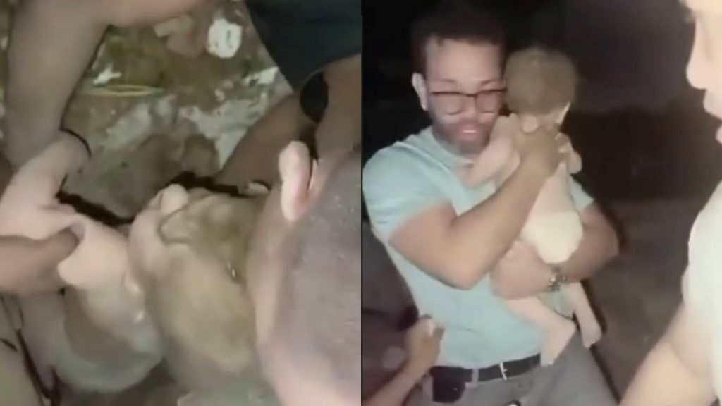 ¡Milagro de Dios! Bebé es rescatado entre los escombros tras sismos en venezuela