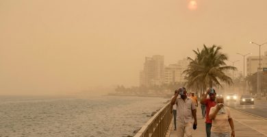 Polvo del Sahara mantiene ambiente seco y caluroso este viernes en RD