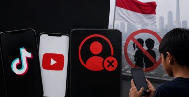 TikTok y YouTube desactivan 4,7 millones cuentas de menores en Indonesia tras prohibición