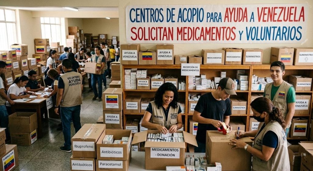 Centros de acopio para ayuda a Venezuela solicitan medicamentos y voluntarios