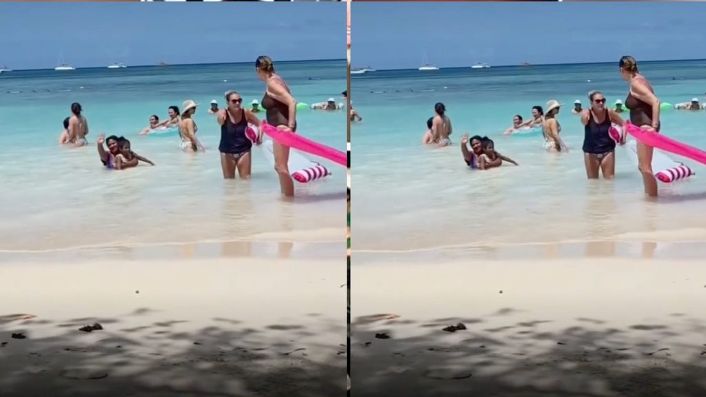 «Pagué mucho dinero»: turista reclama por bañistas en playa pública de RD