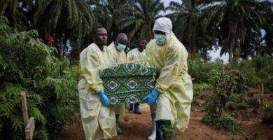 Suben a 399 el número de fallecidos y a 1.333 los casos confirmados por brote de ébola en República Democrática del Congo