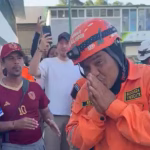 Rescatista es homenajeado por su cumpleaños durante la misión en Venezuela