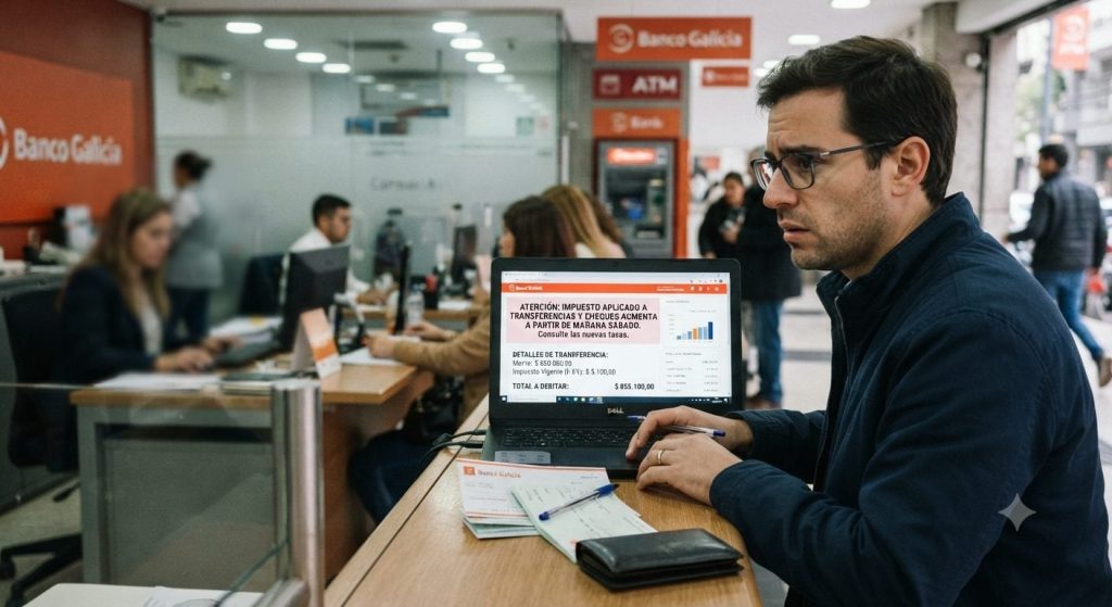 Este viernes aumenta impuesto aplicado a transferencias bancarias y cheques