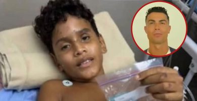 Cristiano Ronaldo cumple el sueño de un niño venezolano afectado por el terremoto