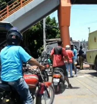 Reportan alarmante incidente con un camion en Quita Sueño