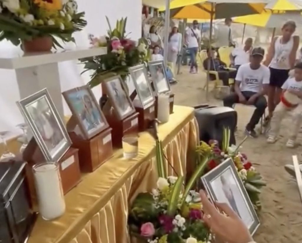 Despide entre dolor sobreviviente a su madre, novia e hijos tras tragedia en La Guaira