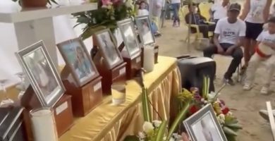 Despide entre dolor sobreviviente a su madre, novia e hijos tras tragedia en La Guaira