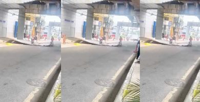 Cae placa de estación del Metro de Santo Domingo; no reportan heridos